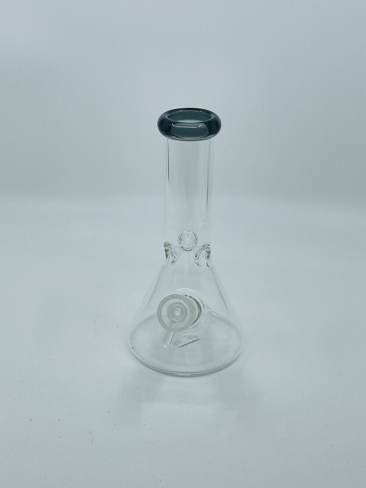 Clear Glass Beaker Bong With Ice Catcher 8inch tall Waterpipe