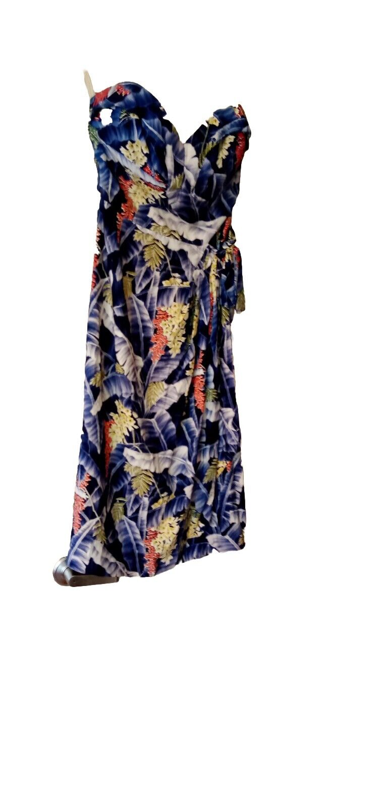 Perfect Condition\'50s Rayon Hawaii Sarong Dress And Bolero Small