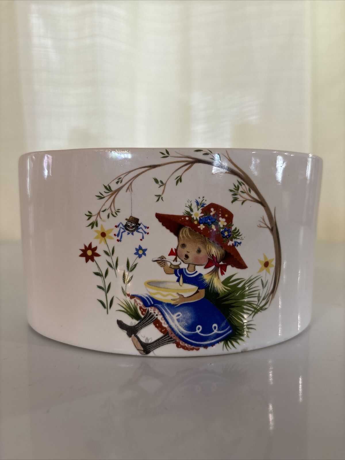 Vintage Little Miss Muffet American Ceramic Products Bowl