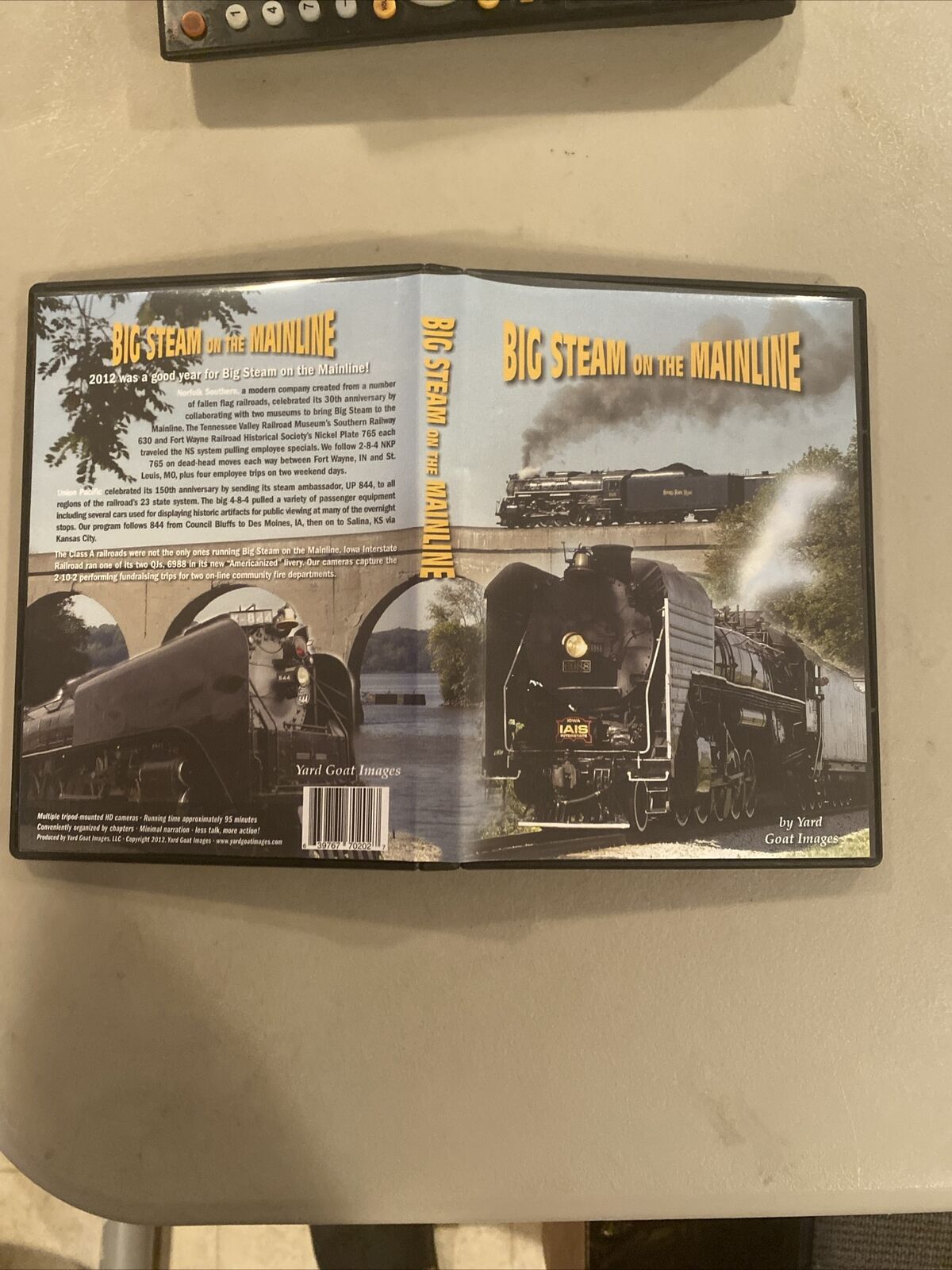 Big Steam Trains on the Mainline DVD 2012 Yard Goat Images 765 844 6988