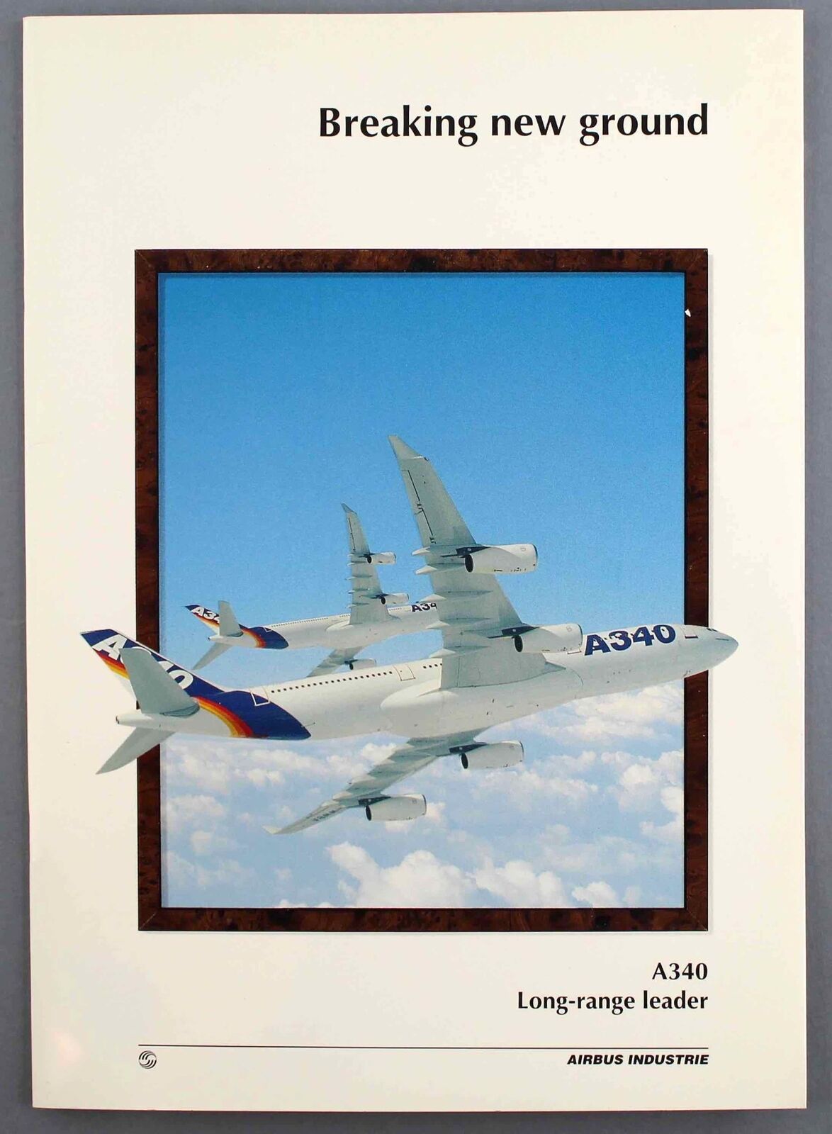 AIRBUS A340 VINTAGE MANUFACTURERS SALES BROCHURE 1993
