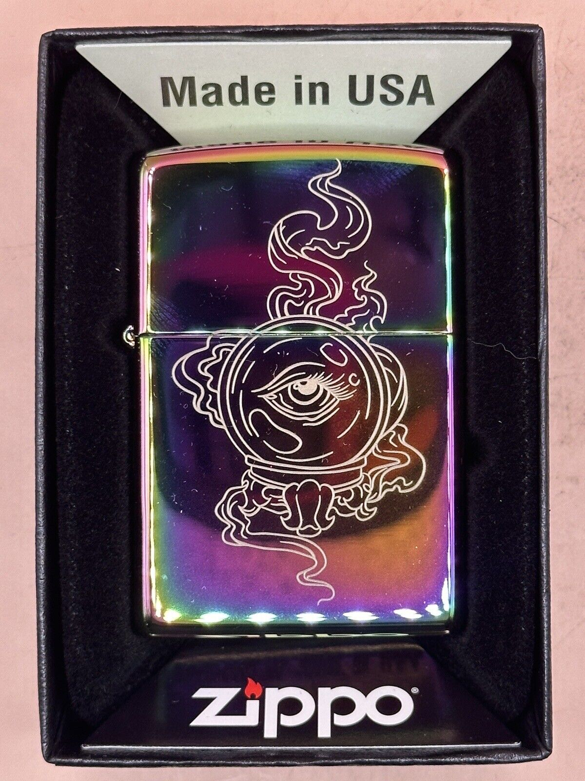 Limited Edition Mystical All Seeing Eye Crystal Ball Zippo NEW Only 100 Made