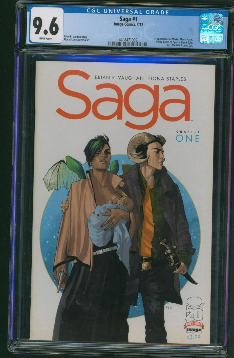 Saga #1 CGC 9.6 Image Comics 2012 1st Print