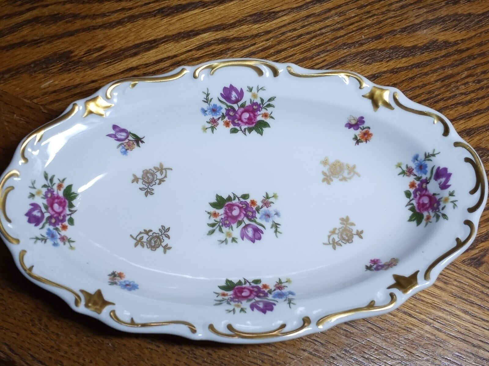 Reichenbach Floral Oval 9\'\' Serving Dish