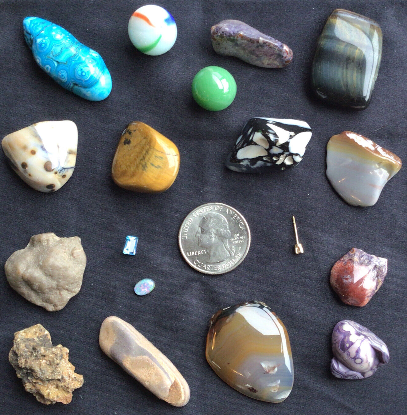 14 Rare Healing and Jewelry Stones Polished