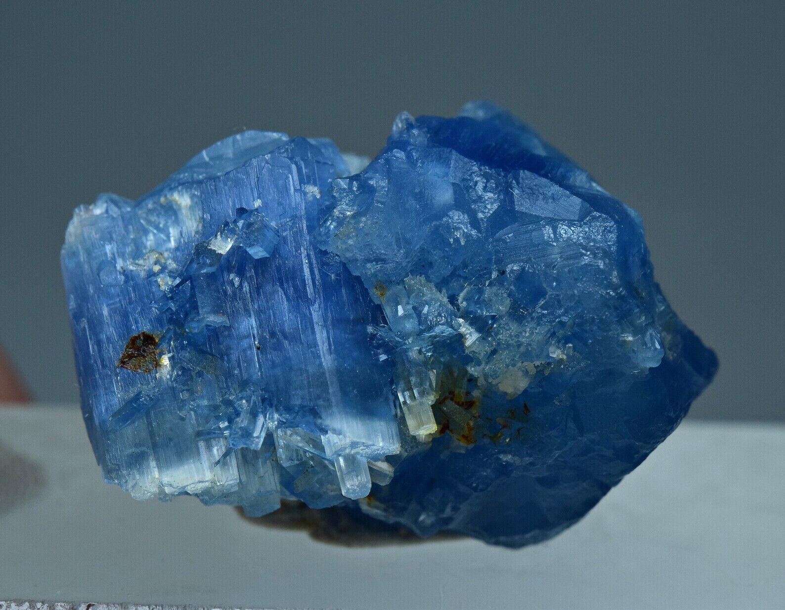 34 Crt Unusual Top Quality Superb Blue Color Vorobyevite Beryl Rosterite Crystal