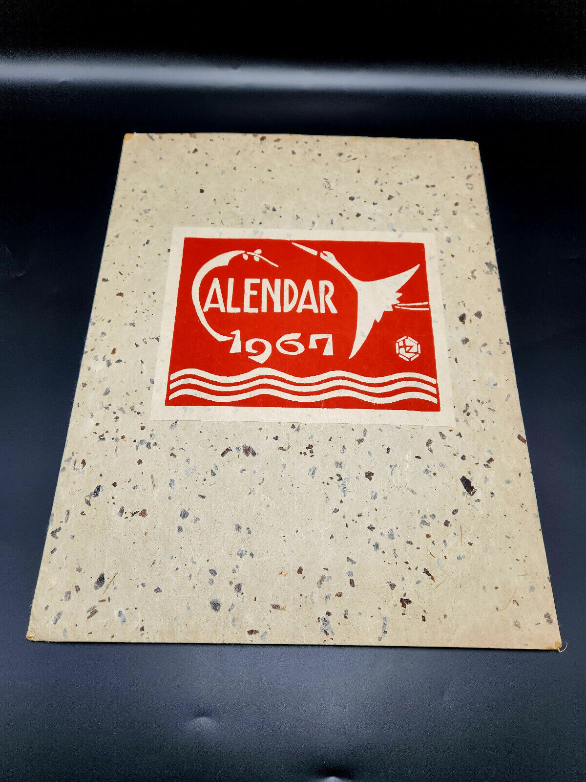 Vintage Serizawa Keisuke Japanese Calendar 1967 Washi Print Very Rare