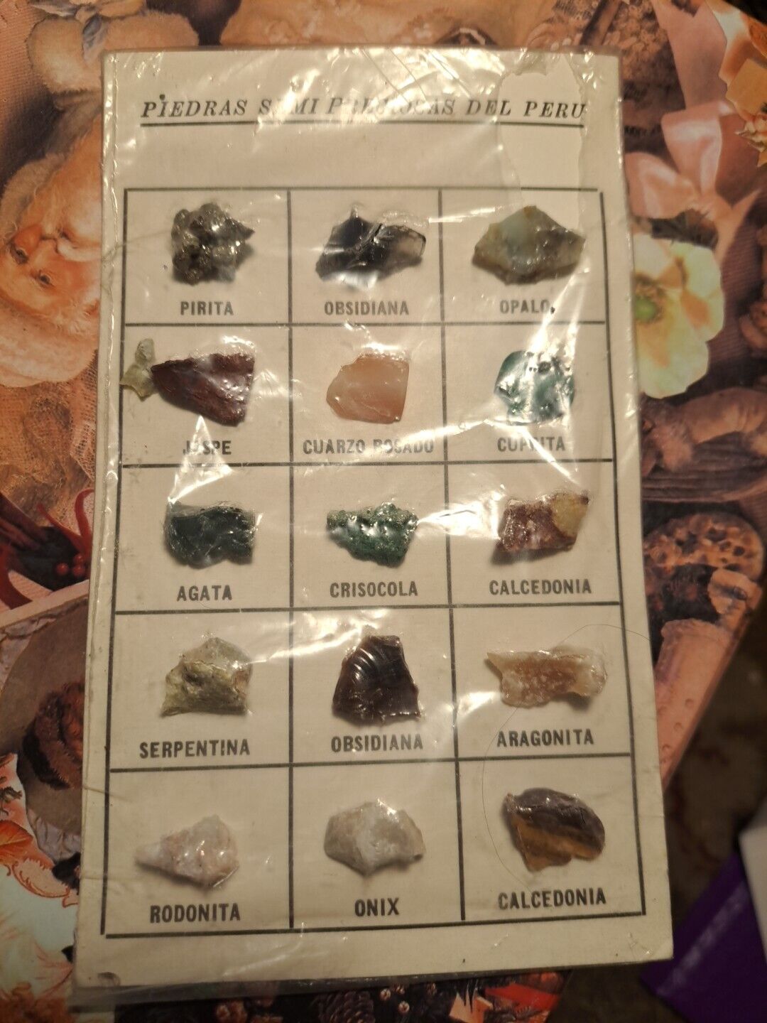 vintage rock mineral collection