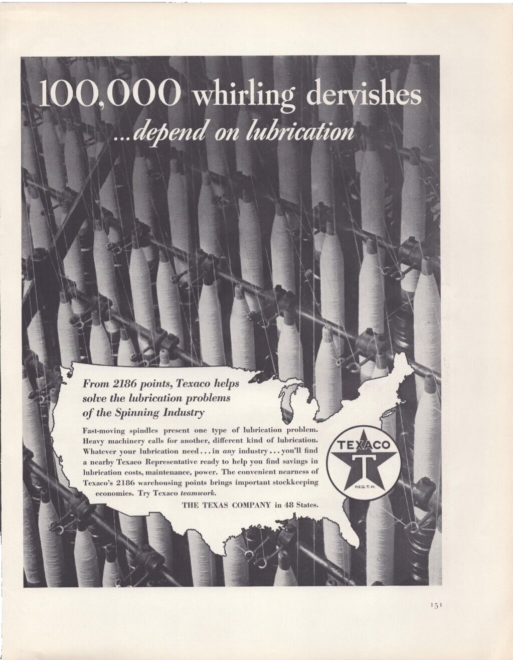 1938 Print Ad Texaco 100,000 Whirling Dervishes Depend on Lubrication Spinning