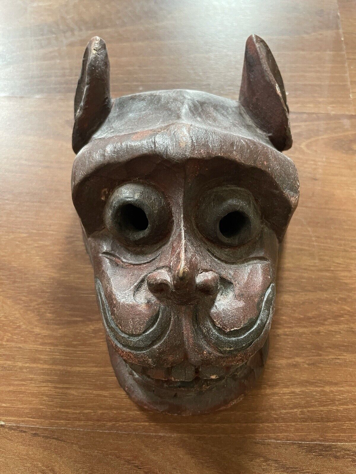 Antique Himalaya Tibetan Nepalese Wooden Mask