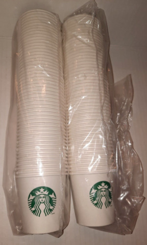 Lot of 1000 Starbucks Paper Coffee Cups Espresso 4oz Sample Size Cups New Sealed