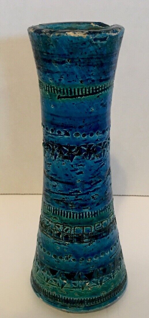 Bitossi Mid Century Rimini Blue Pottery Vase
