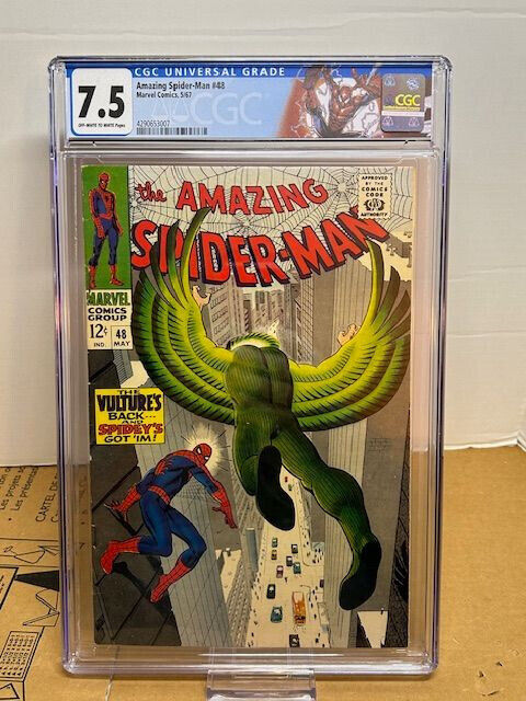 Amazing Spider-Man #48 CGC 7.5, Stan Lee, Custom Label, Marvel (1967)