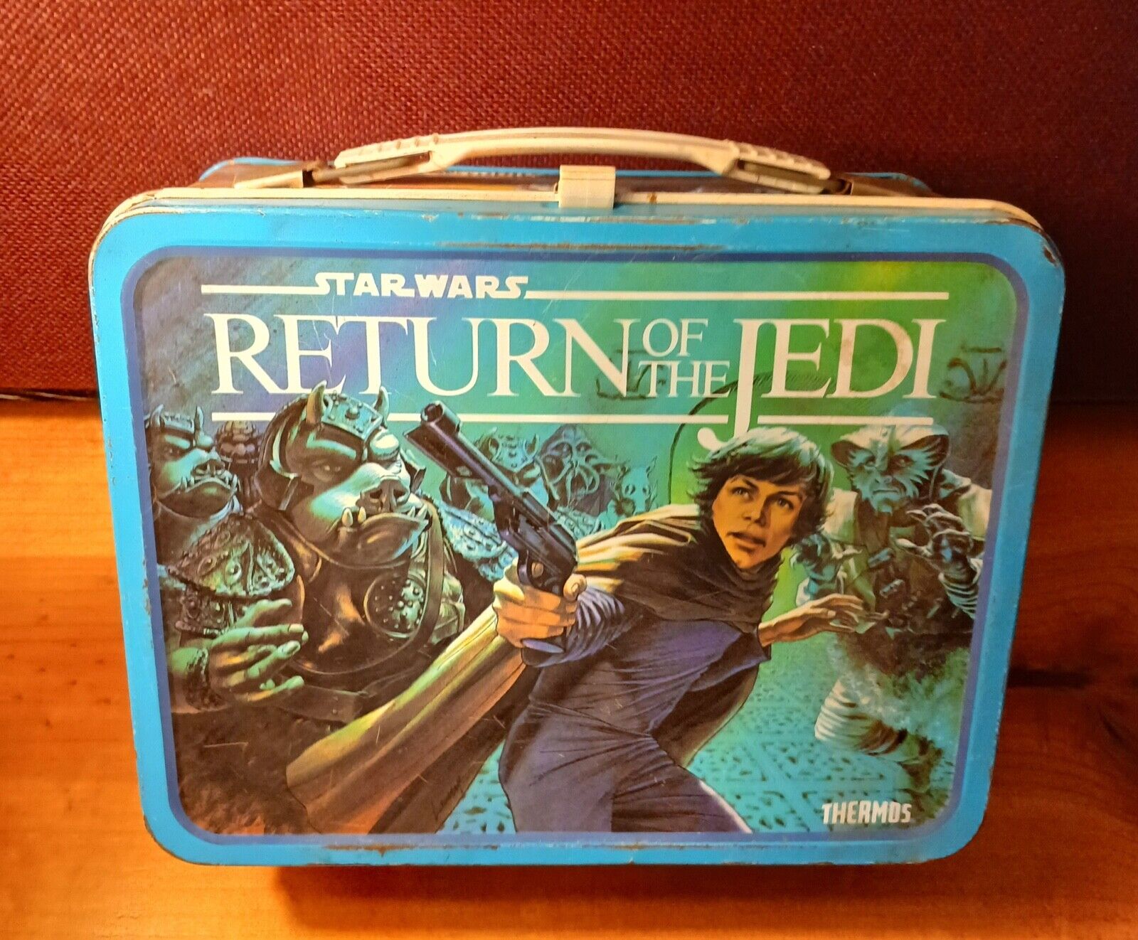 Vintage 1983 Return of the Jedi Lunch Box, Metal- Good Condition