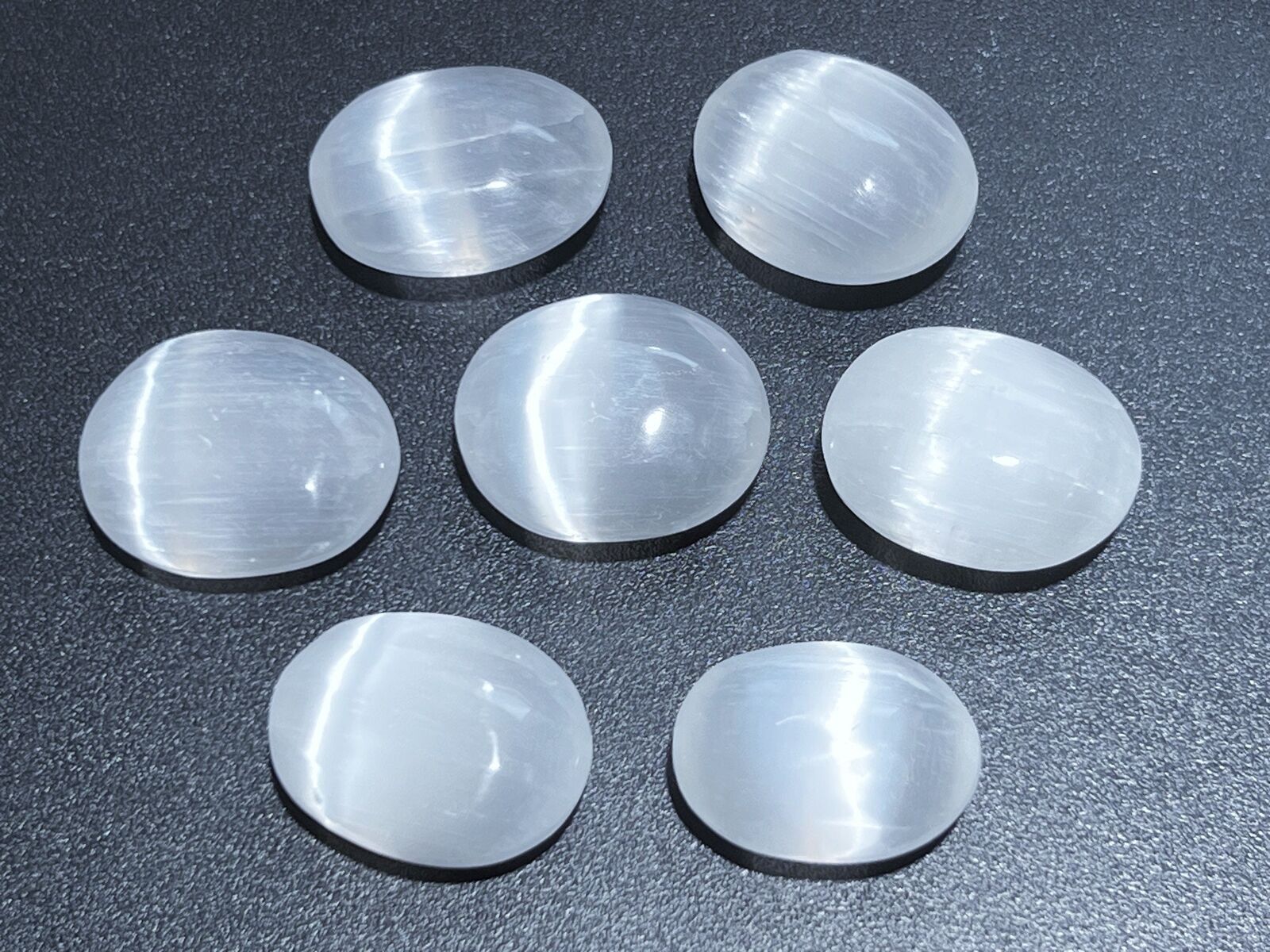 Selenite Crystal Mini Small Palm Stones (10 pcs) Wholesale Bulk Gemstone Lot