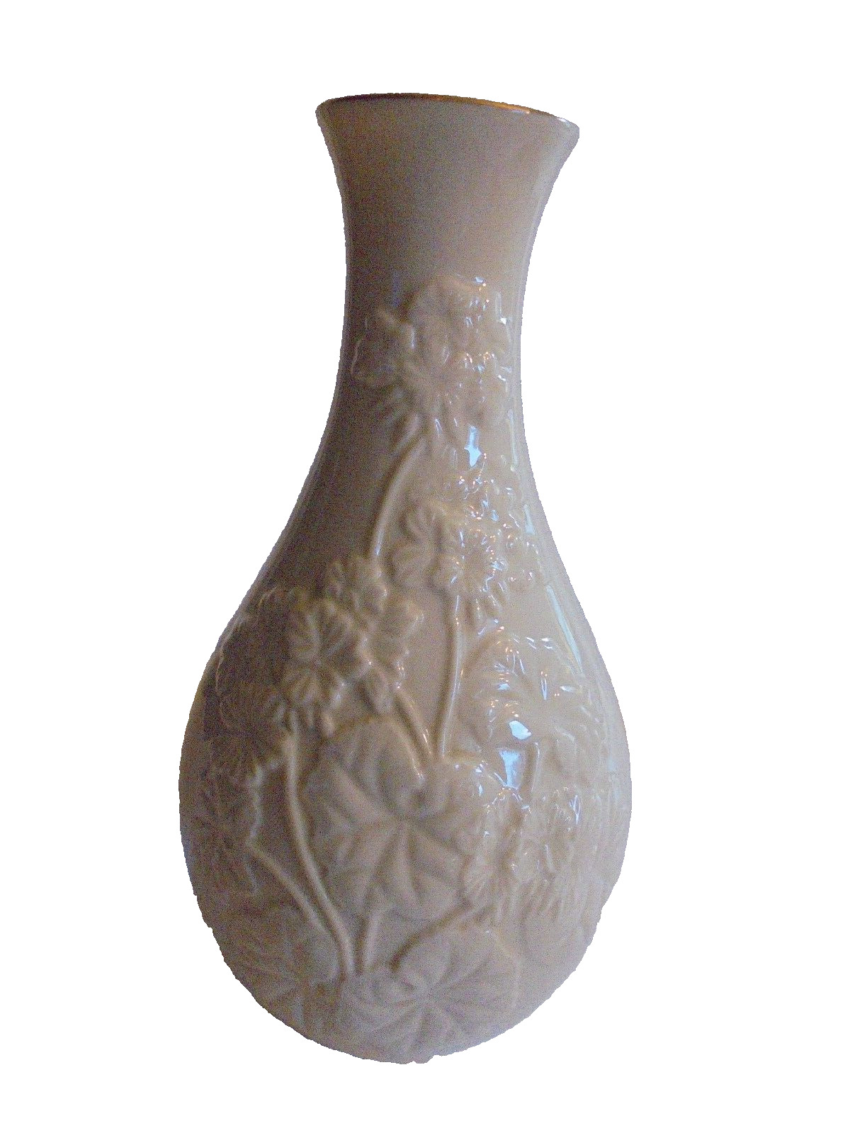 Lenox Embossed Floral Vase 8