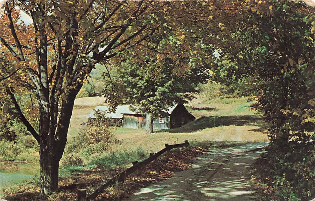 c1960s Farm House Rural Road Greetings Quitman Mississippi MS P518