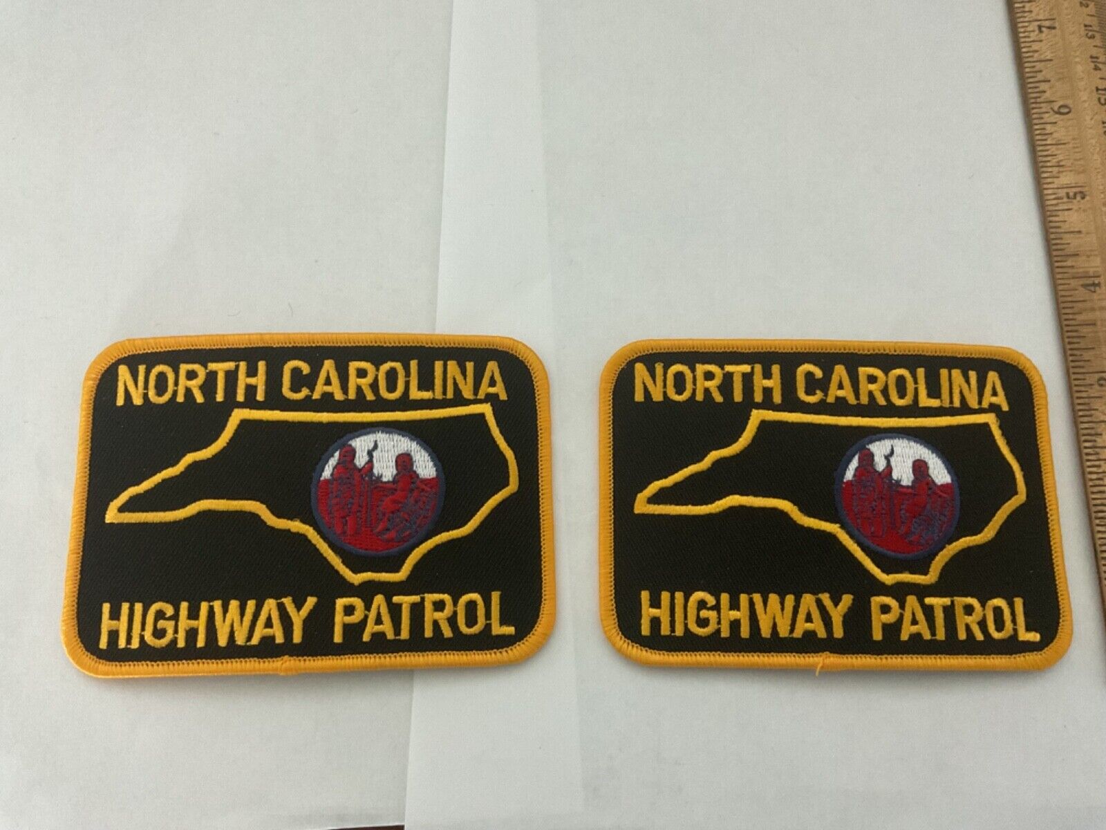 North Carolina Highway Patrol collectable Patch Set 2 pieces
