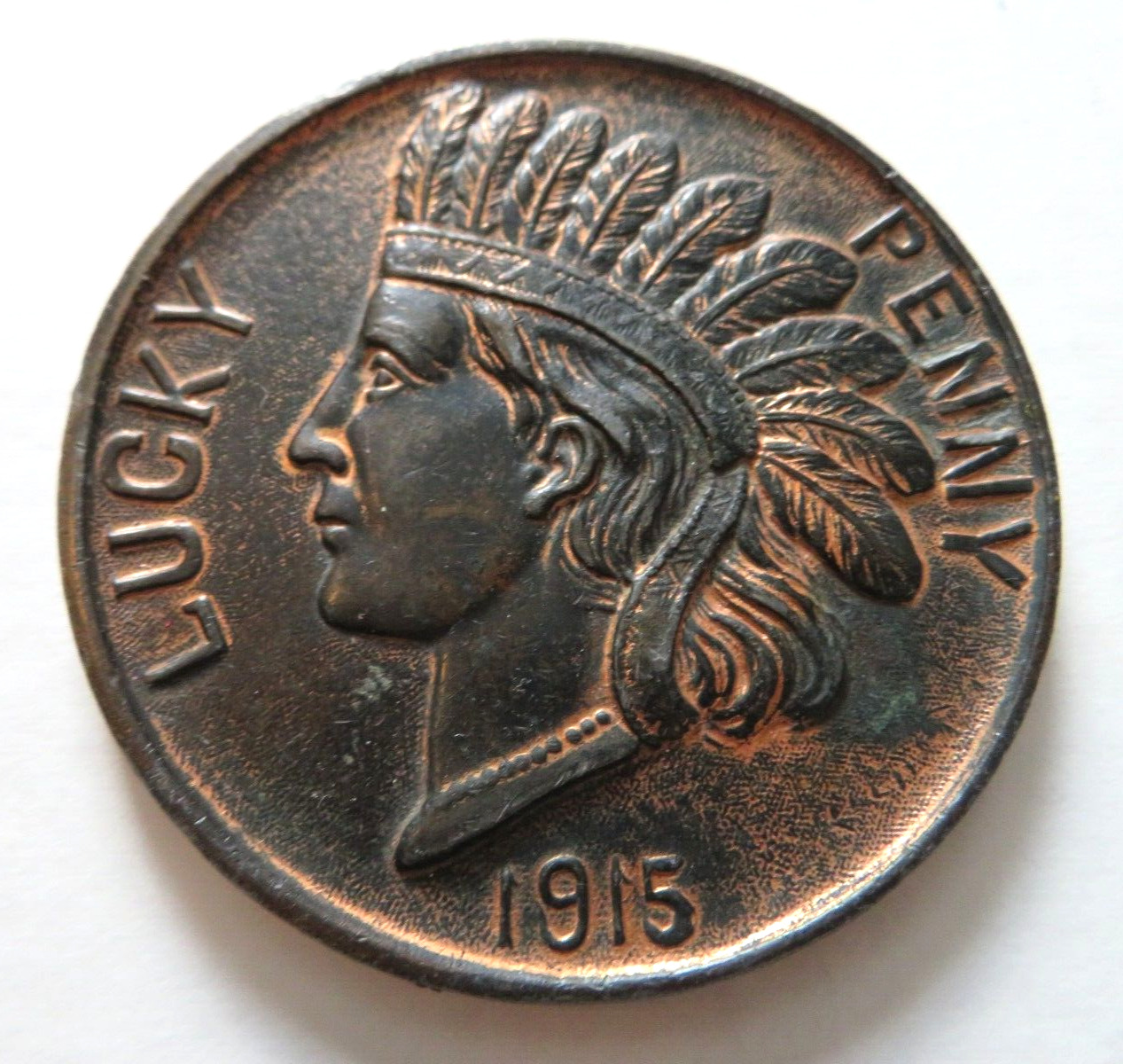 Large 1915 Lucky Penny Panama Pacific Exposition Of San Francisco