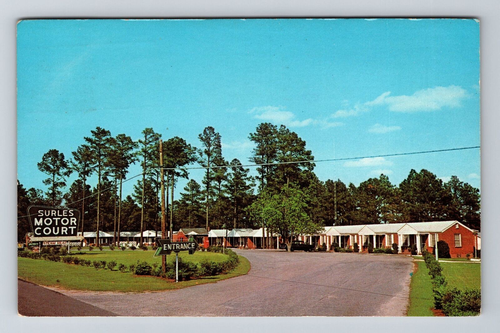 Fayetteville NC-North Carolina Surles Motor Court c1970 Vintage Postcard