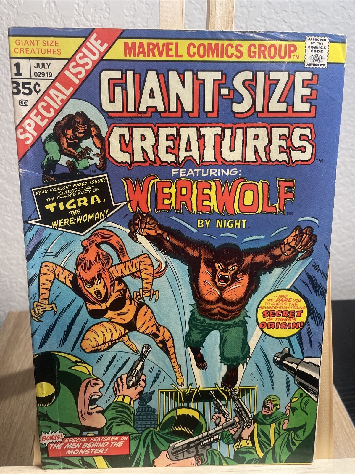 GIANT SIZE CREATURES #1 1974 MARVEL COMICS 1ST APPEARANCE OF TIGRA