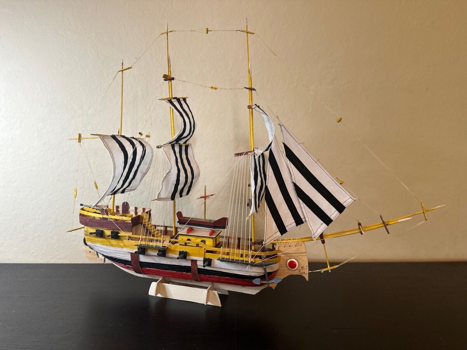 Handcrafted Wooden Model Ship