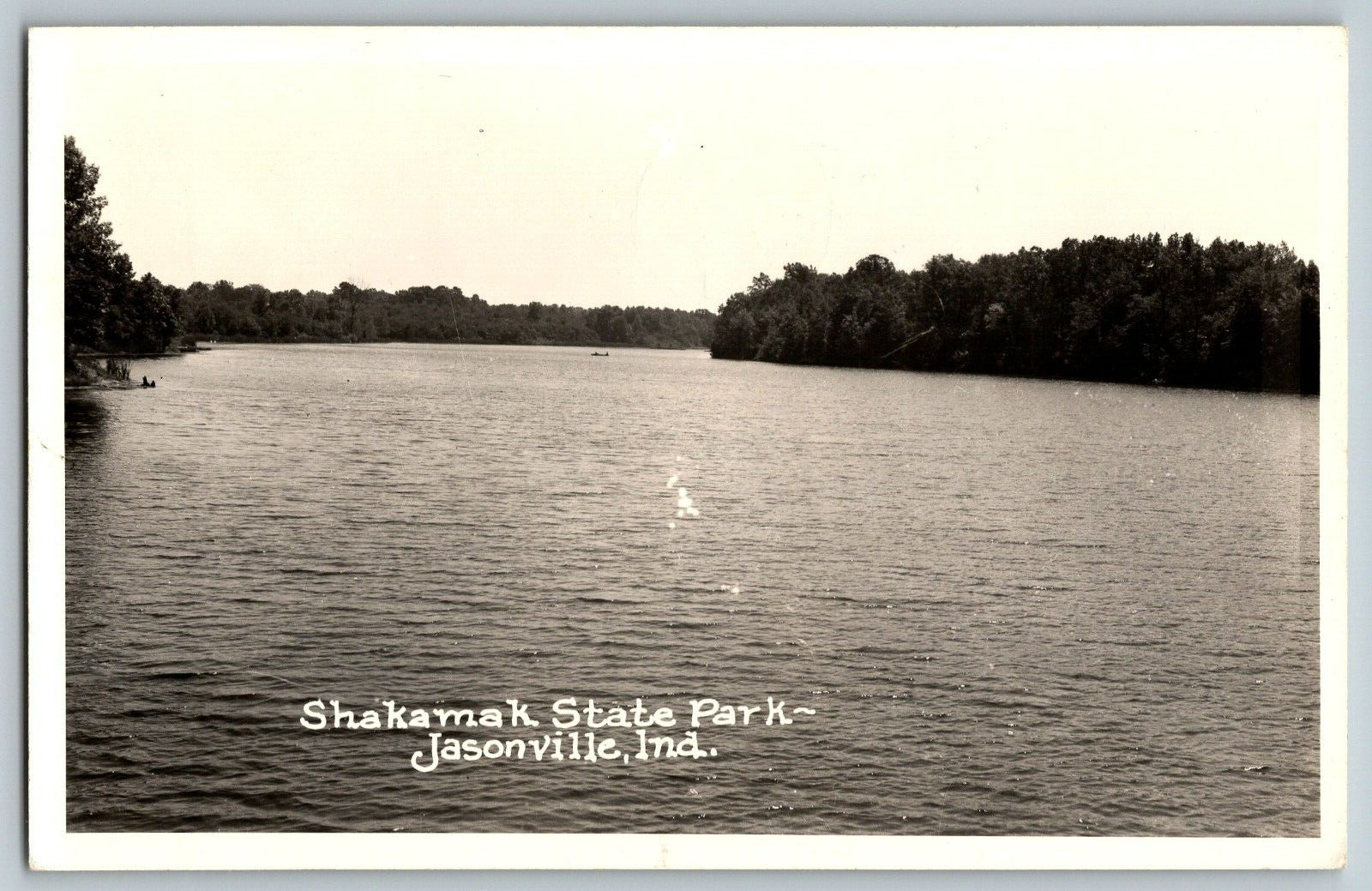 RPPC Vintage Postcard - Jasonville, Indiana - Shakamak State Park - Posted