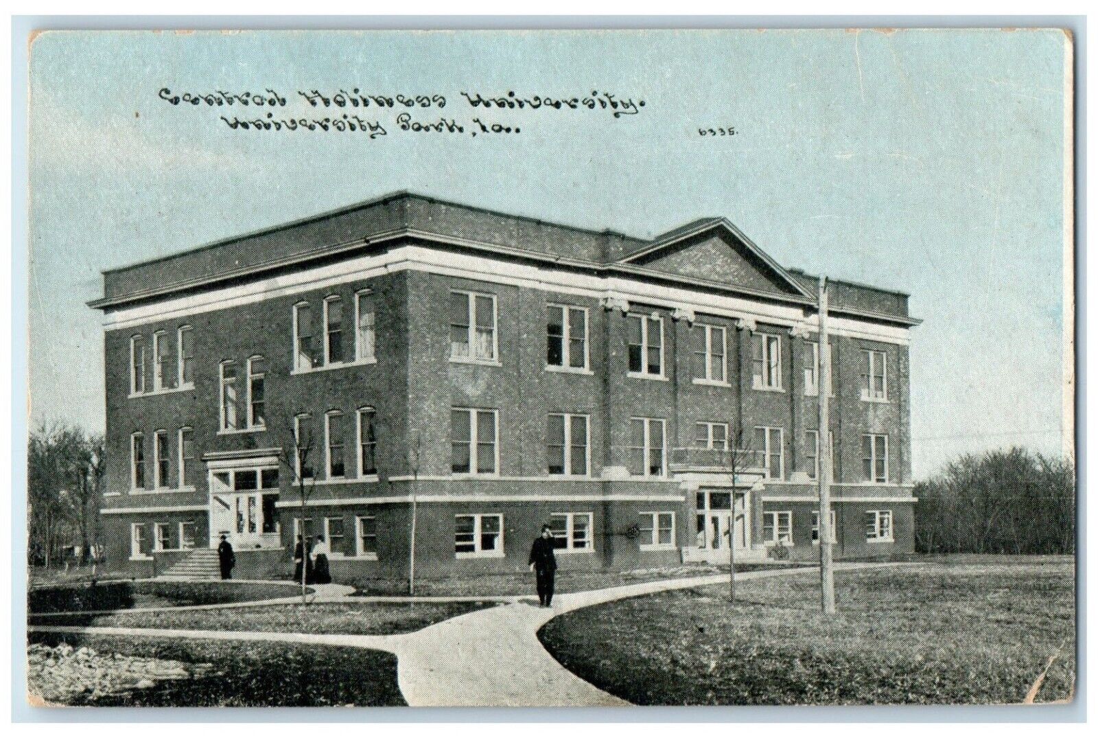 c1910\'s Central Holiness University Building University Park Iowa IA Postcard