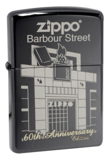 Zippo 28790 60th anniversary barbour street black ebony windproof Lighter