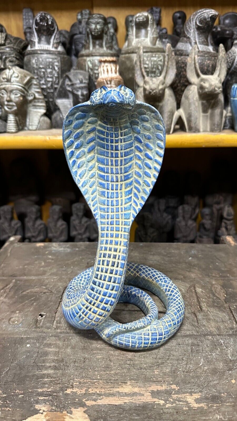 Unique Ancient Egyptian Antiquities Mighty Cobra Snake Figure Pharaonic Egypt BC