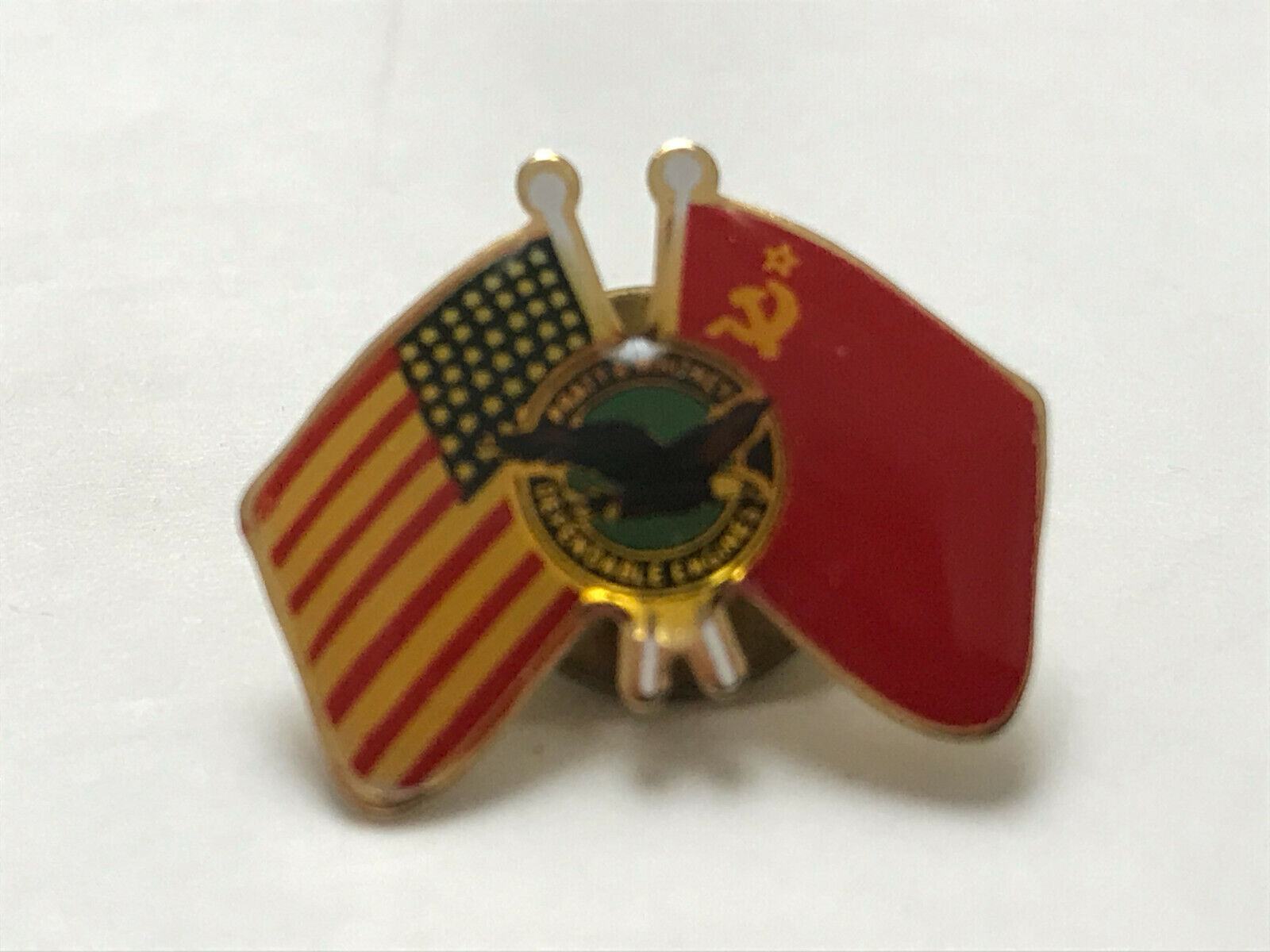 USA USSR Friendship Pin | Pratt and Whitney Aerospace | Early 1980's