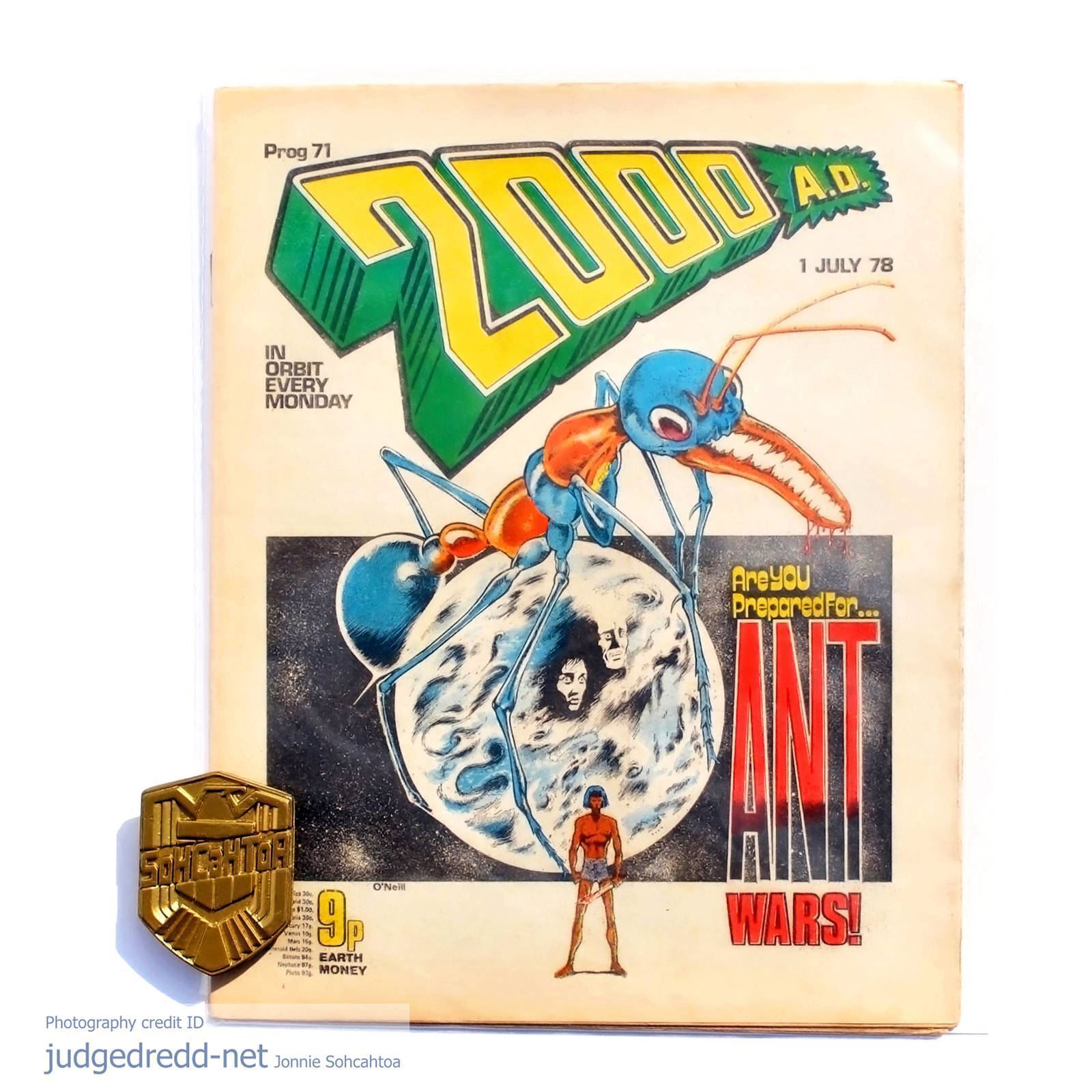 2000AD Prog 68-73 Brian Bolland Art All 6 Judge Dredd Comics 1978 a good gift UK