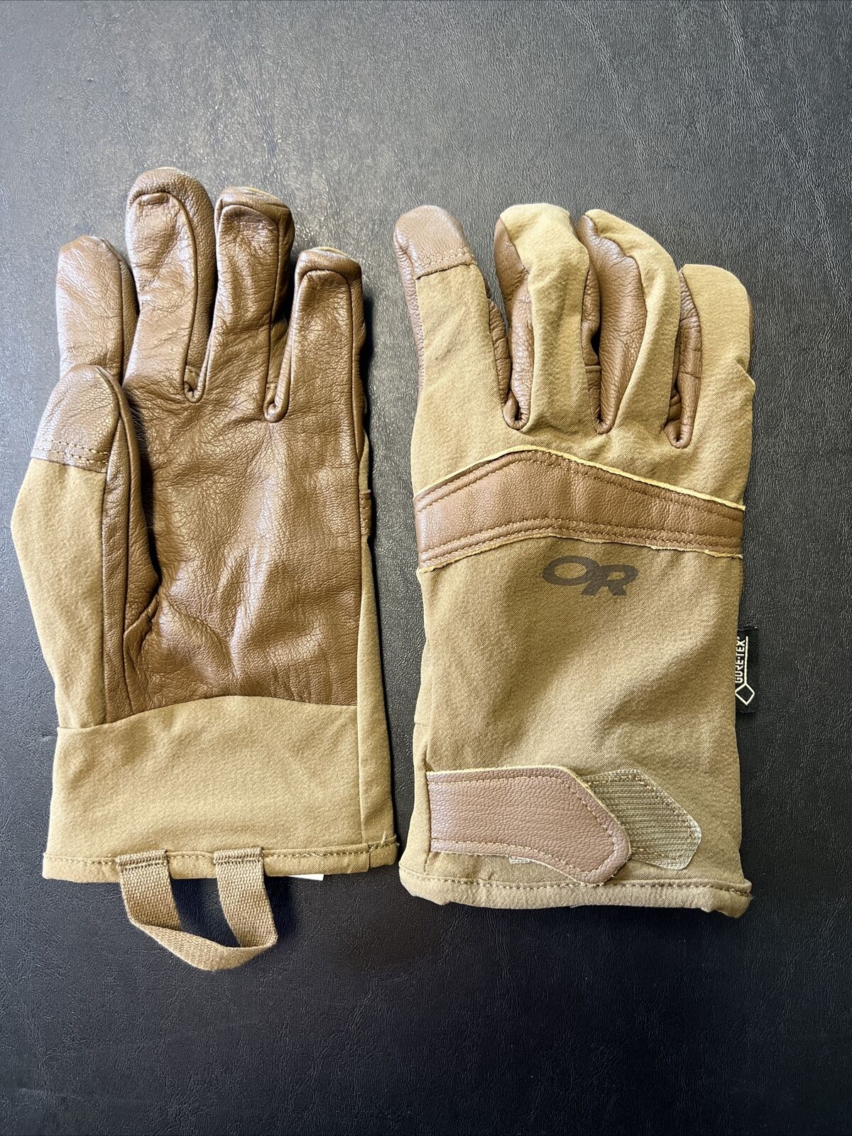 OUTDOOR RESEARCH OR COYOTE AGS CONVOY GLOVES GORE-TEX LARGE NWOT  K-106