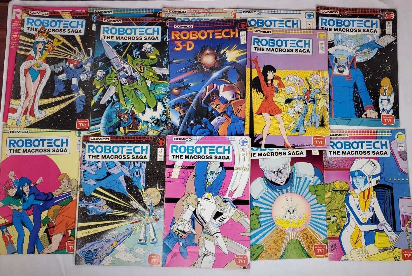 Robotech Comic Lot of 19 As Pictured 