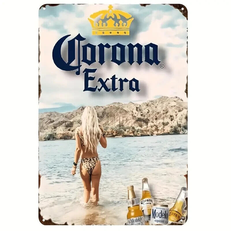 Corona Extra Beer Vintage Novelty Metal Sign 8