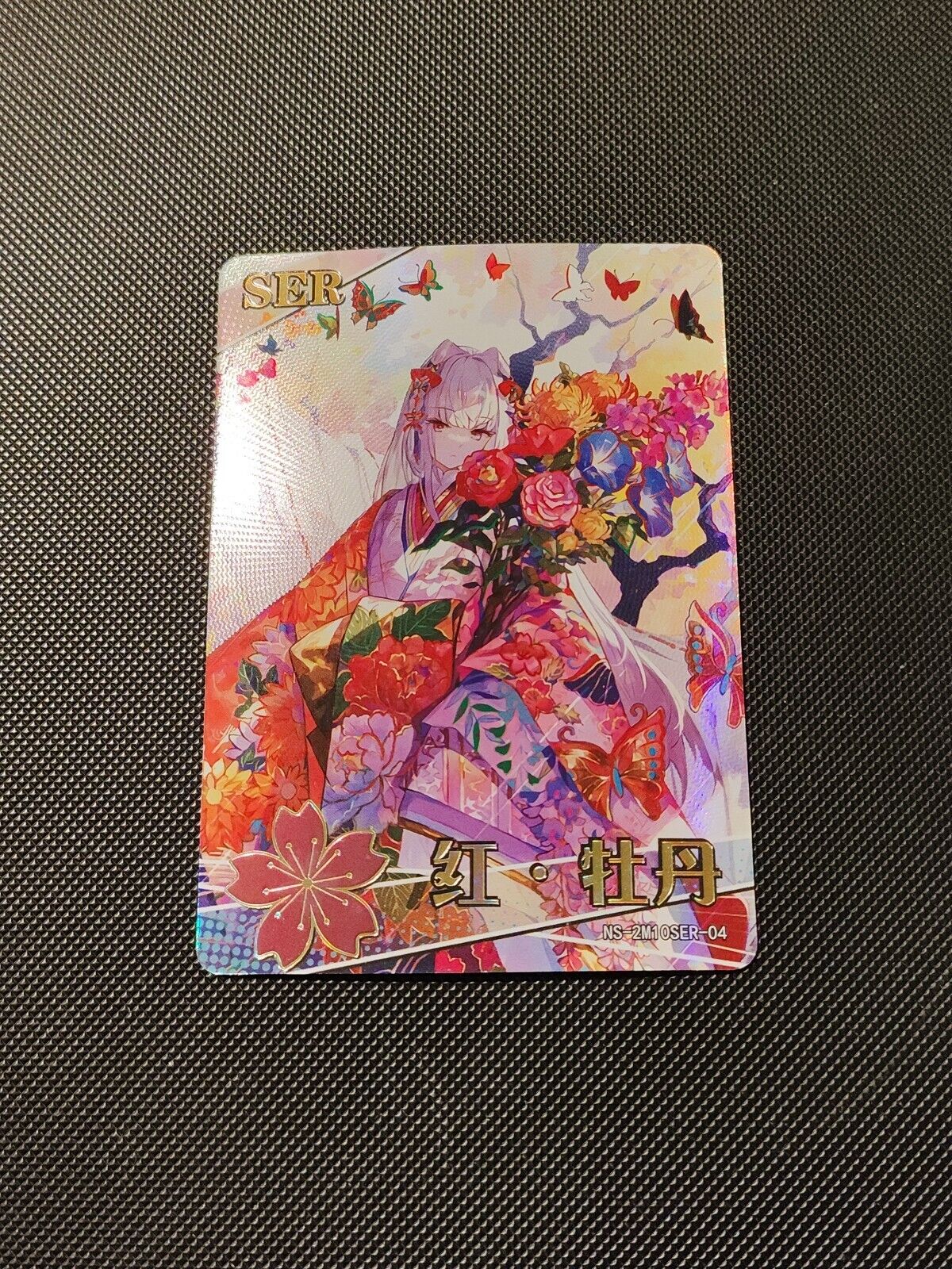 2M10 SER-004 Red Peony Goddess Story Doujin PR Promo Holo Foil Card 
