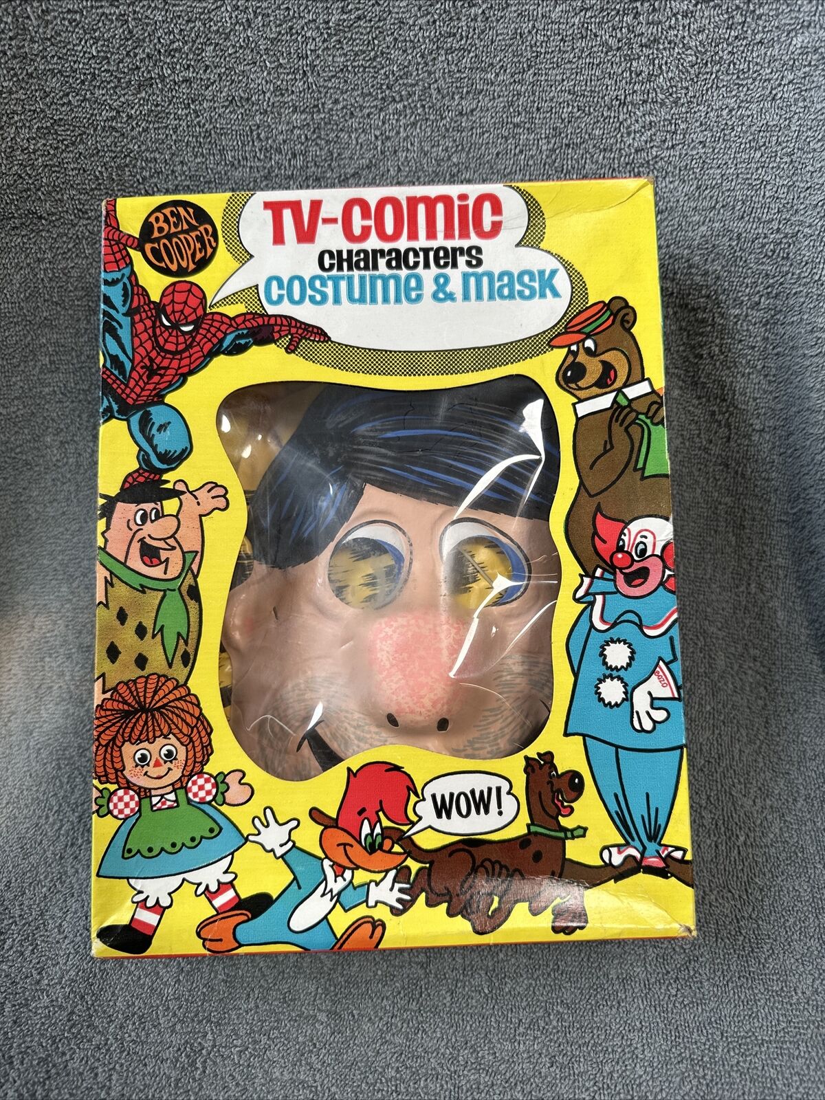 Vintage TV-COMIC Flintstone Costume & Mask Boxed 1973 Ben Cooper