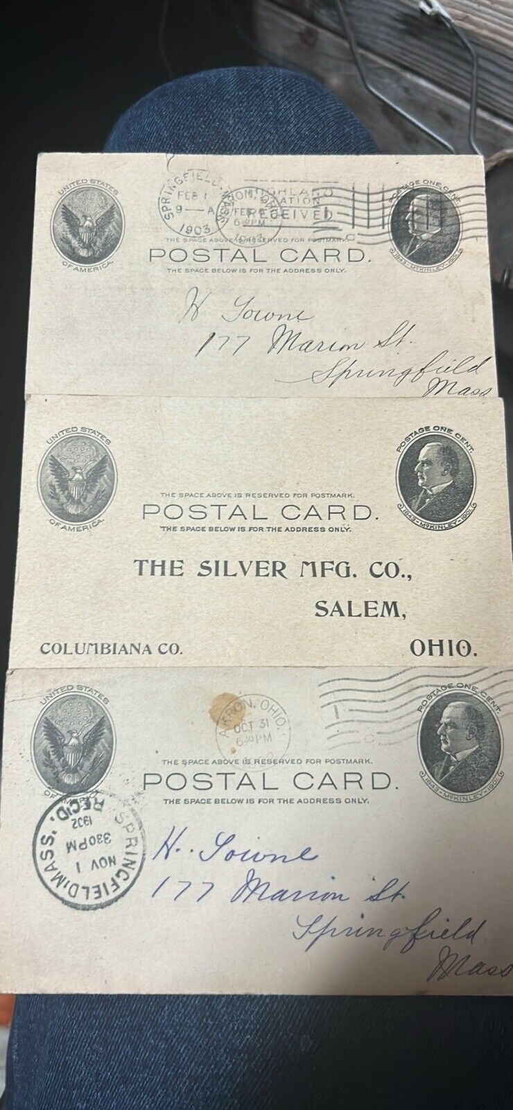 1903 Postcards Vintage American Rare