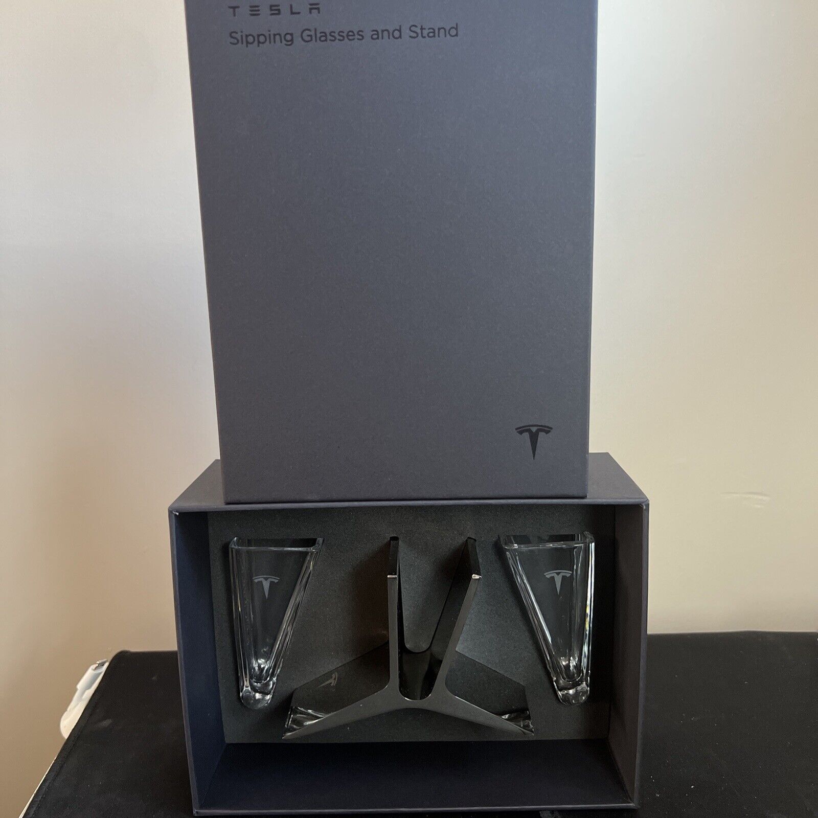 Tesla Sipping Glass-LIMITED EDITION Luxury Sipping Glasses W/ Tesla Holder NEW