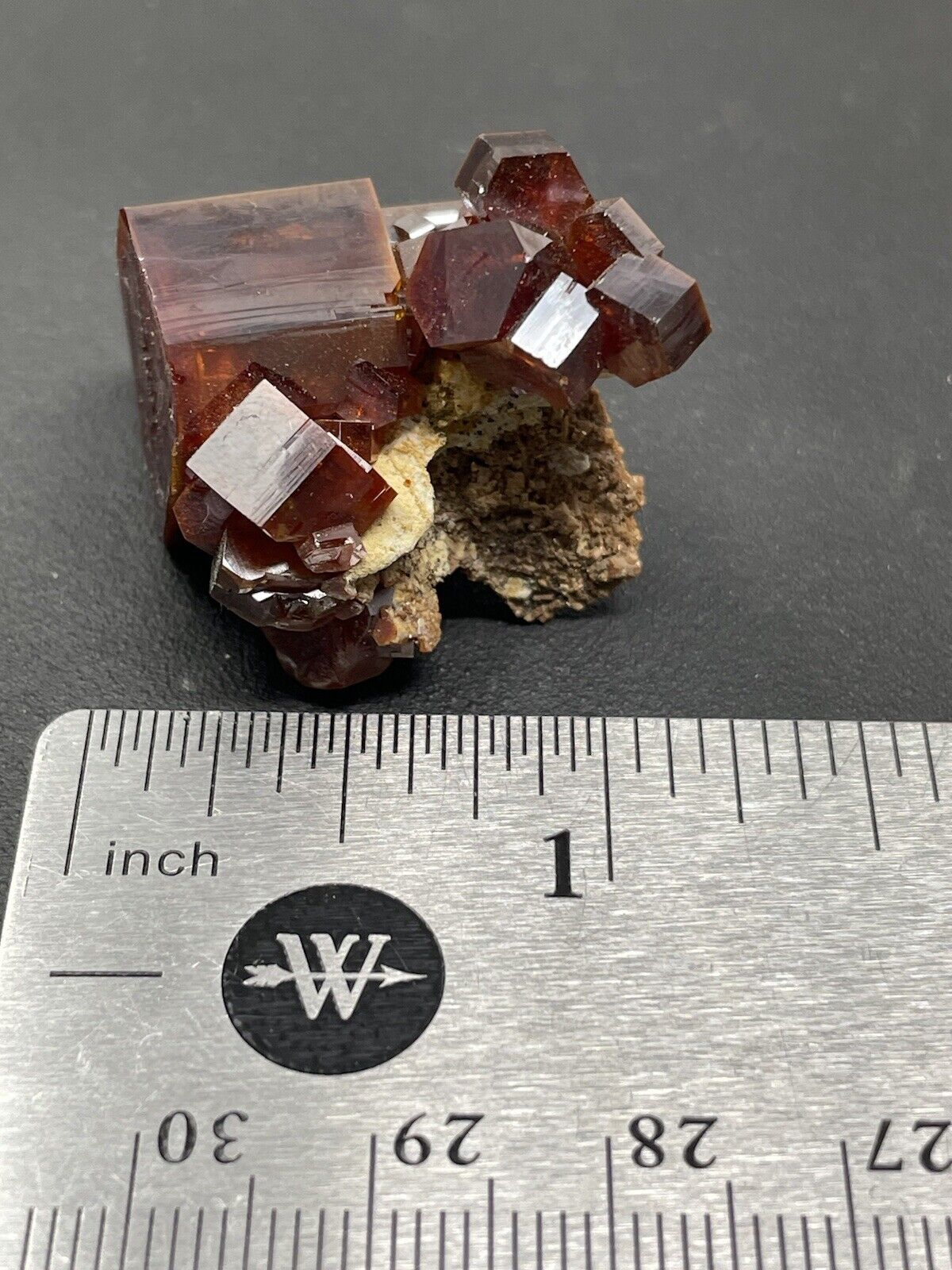 Natural Red Vanadinite SUPERB Crystal Specimen 34.5g Morocco Healing Stone V5