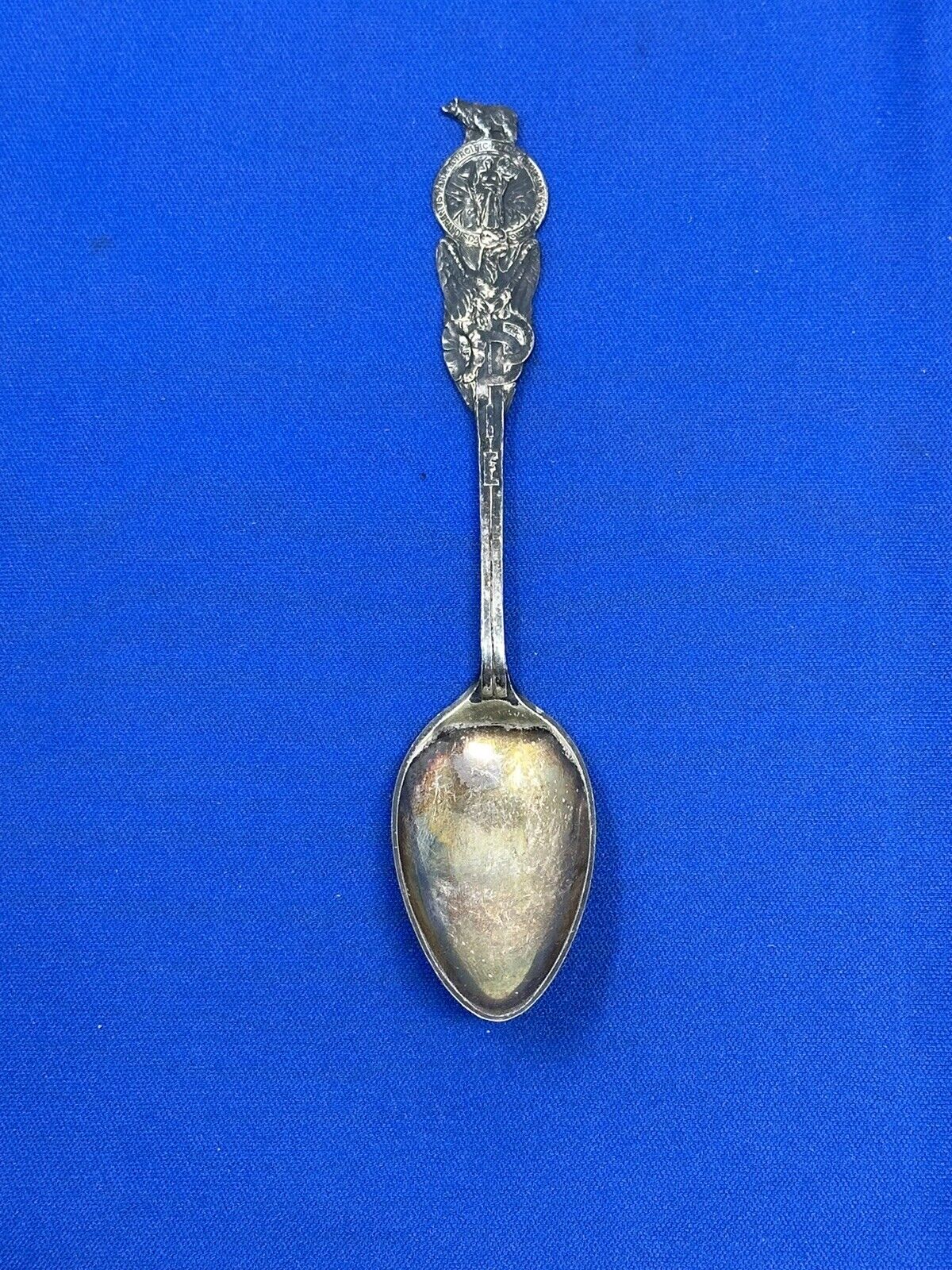 1915 PPIE (Panama Pacific Intl. Expo.) San Francisco Souvenir Silver Spoon Bear