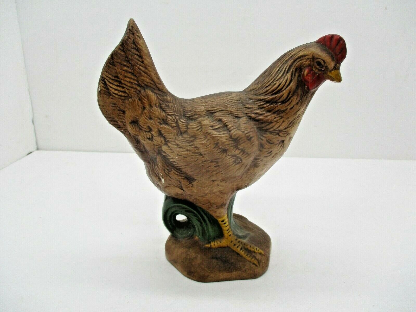 Vintage Pottery Rooster Hen Chicken Figurine