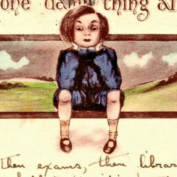 C.1911. Artist Signed - Cobb Shinn. Adorable Boy. Just One Thing. To Wilma Jones