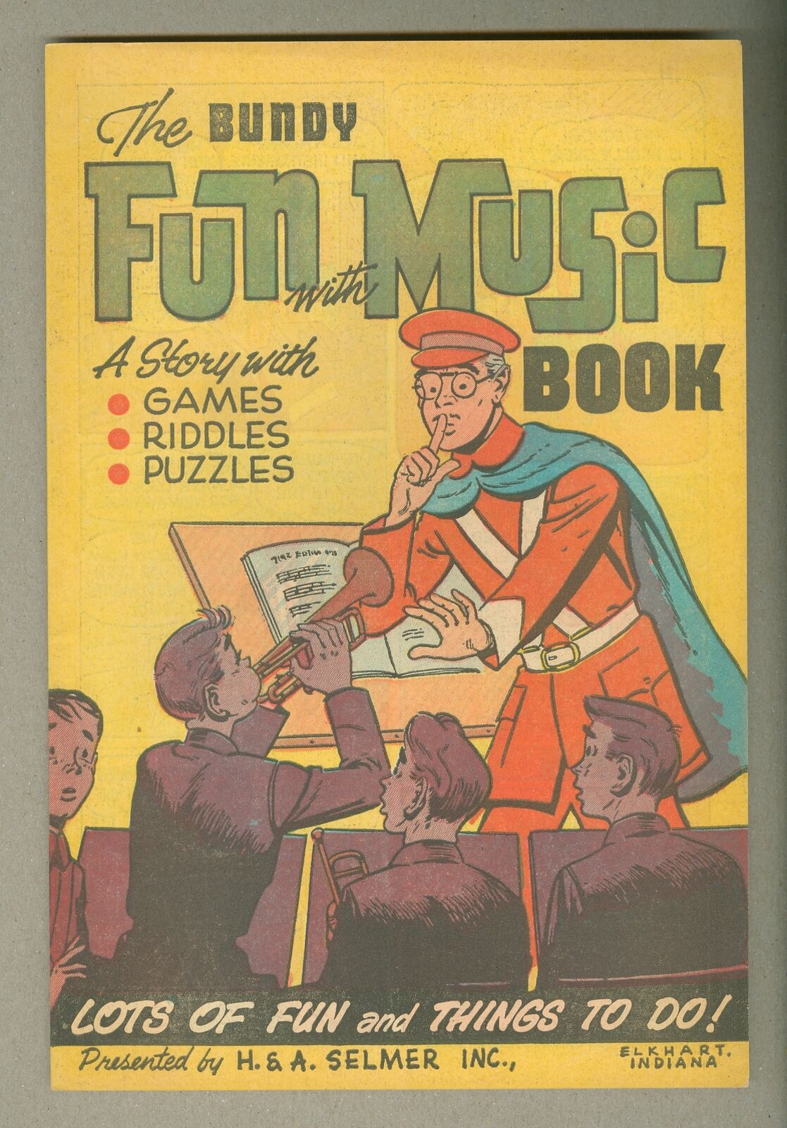 Bundy Fun with Music Book 1962 VF+ 8.5