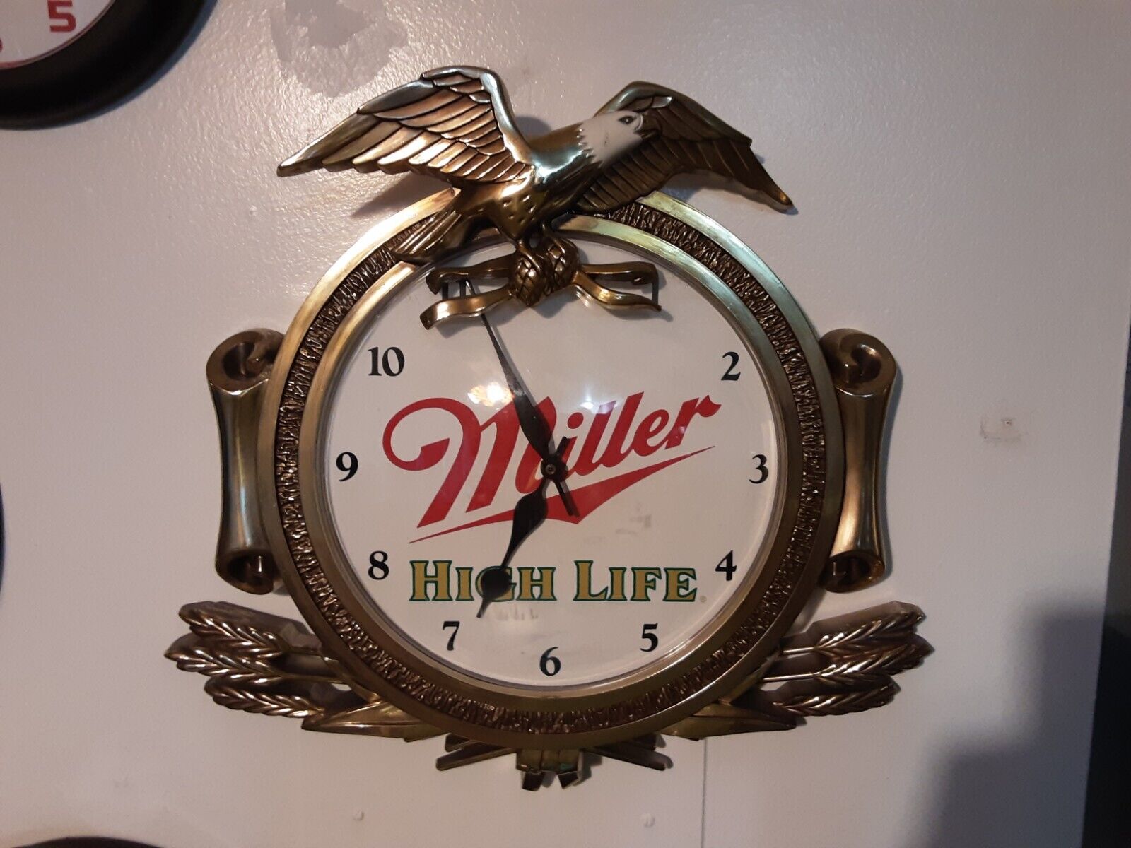 Vintage Miller Highlife Battery Wall Clock
