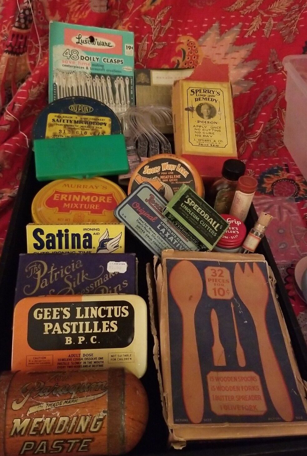 Vintage Product Tins And Containers Advertising 19 Pieces