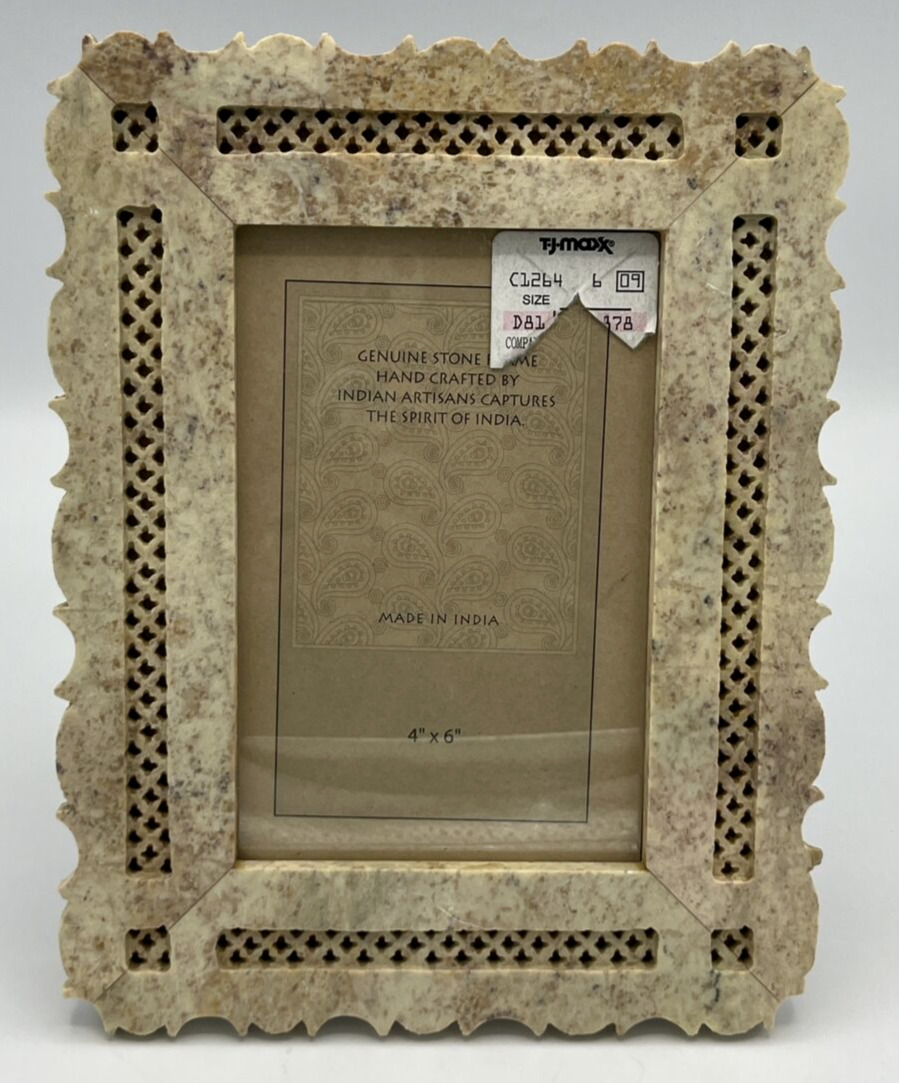 Picture Frame Carved Stone 4\