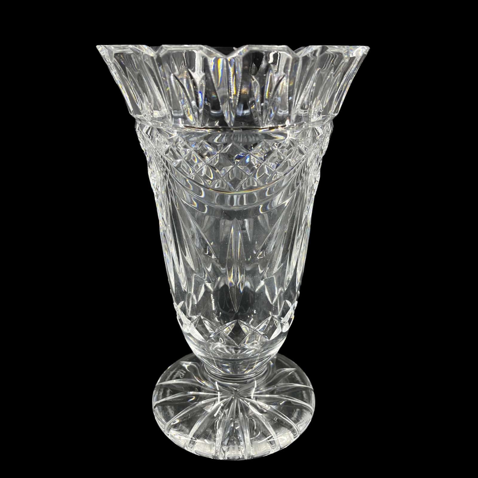 Vintage Waterford Crystal 1995 WS Waterford Society Footed Penrose Flower Vase