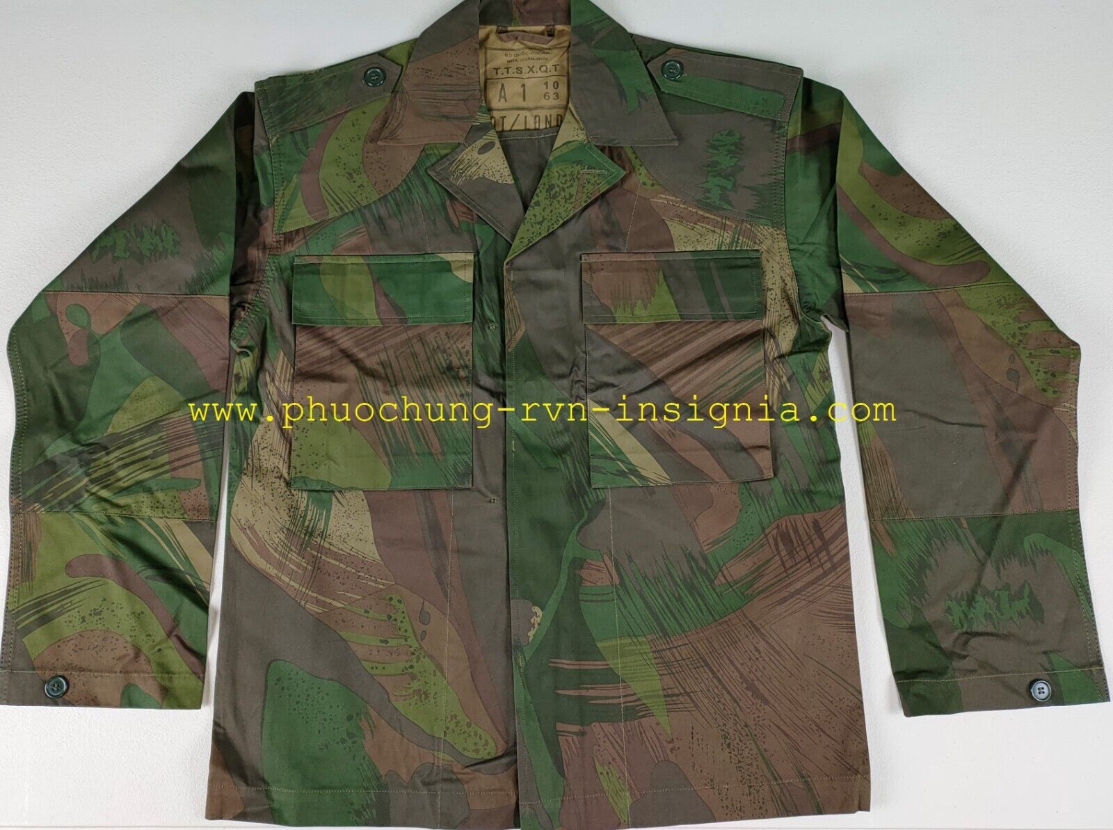 ARVN Bloodcake Camo Size S Vietnamese Airborne Nhay Du Windproof Pink Huyet Du