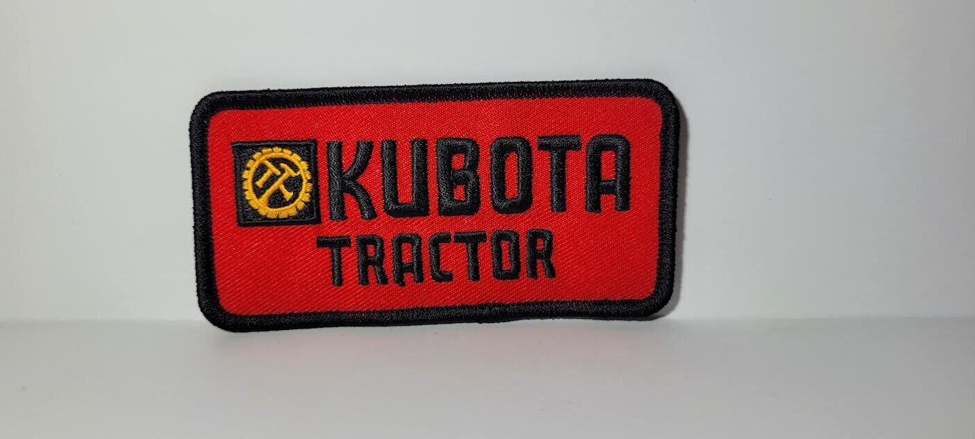 Kubota Tractor Embroidered Patch